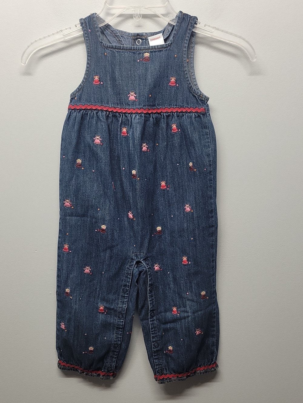 2T Vintage GYMBOREE 2006 Embroidered Peruvian Doll Jumper overalls